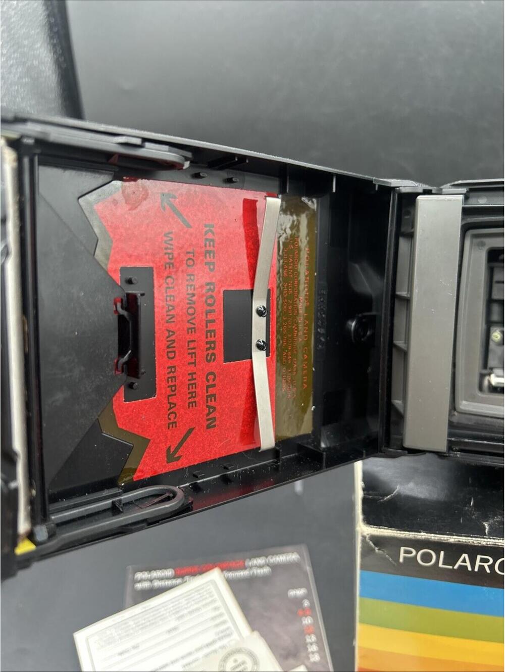 Vintage 1970’s Polaroid Super Shooter Land Camera Orig Box Manual Untested Clean - Picture 10 of 10